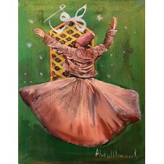 Abdul Hameed, 12 x 18 inch, Acrylic on Canvas, Figurative Painting, AC-ADHD-055
